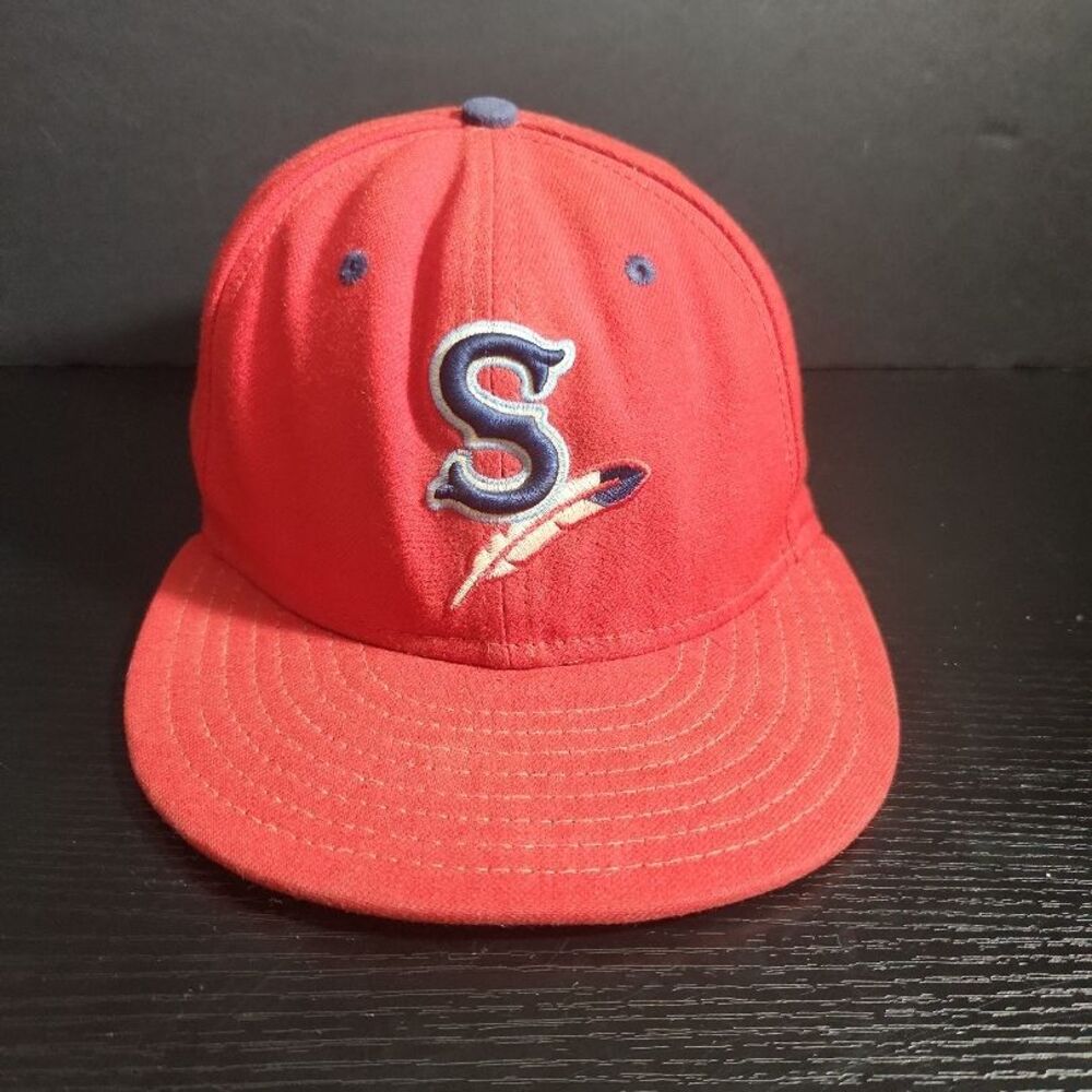 Spokane Indians NEW ERA 59FIFTY Red Hat Cap fitted 7 1/8‎  MiLB Baseball